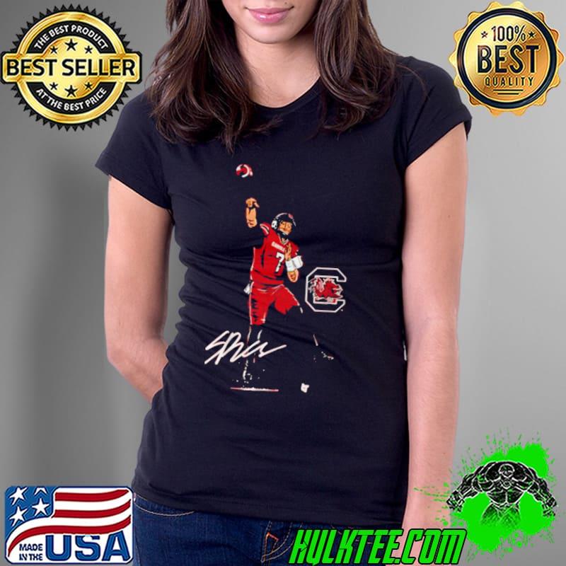 South carolina Football spencer rattler superstar pose signature logo design Shirt
