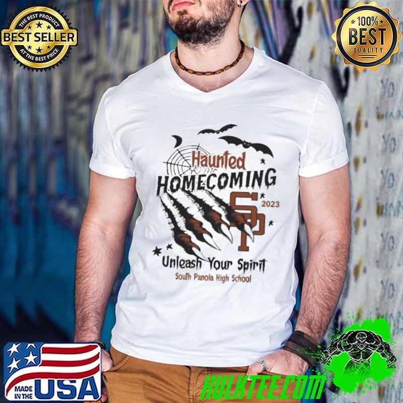 South Panola High School Haunted Homecoming Halloween 2023 Shirt Guys V Neck South Panola High School Haunted Homecoming Halloween 2023 Shirt Guys V Neck