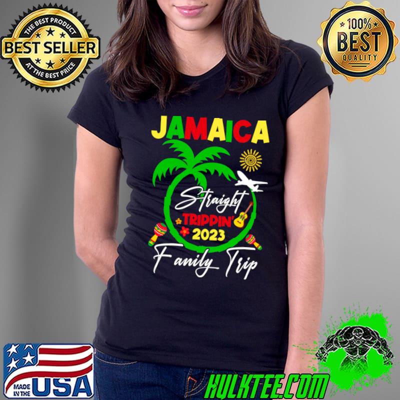 Straight Trippin Jamaica Family Tri[ Vacation Summer 2023 T-Shirt