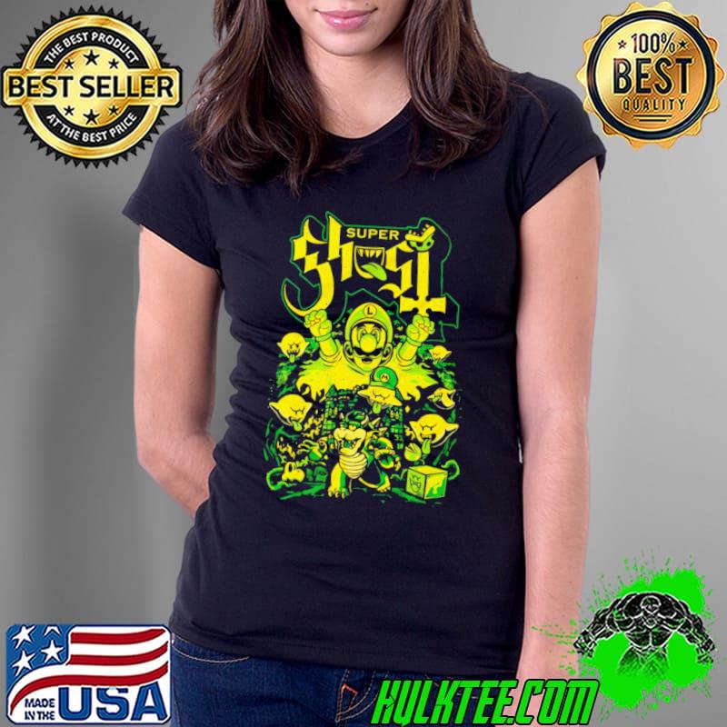Super Ghost Scream Green Heavy Metal Video Game shirt