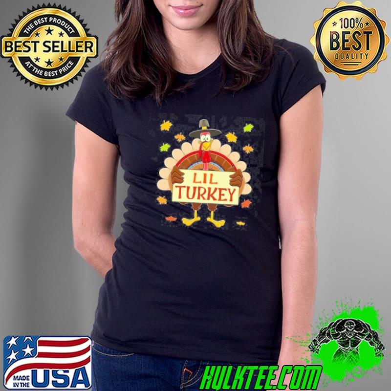 Thanksgiving Cute Lil Turkey Toddler Boys Shirt