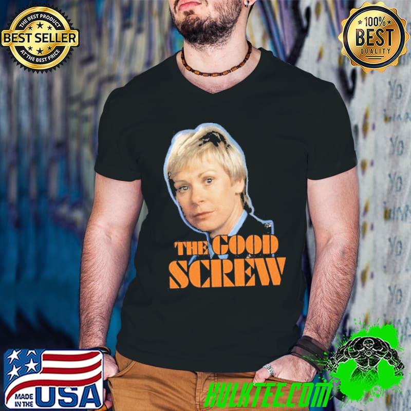 THe Good Screw Meg Jackson Morris Prisoner Cell Block H Shirt Guys V Neck THe Good Screw Meg Jackson Morris Prisoner Cell Block H Shirt Guys V Neck