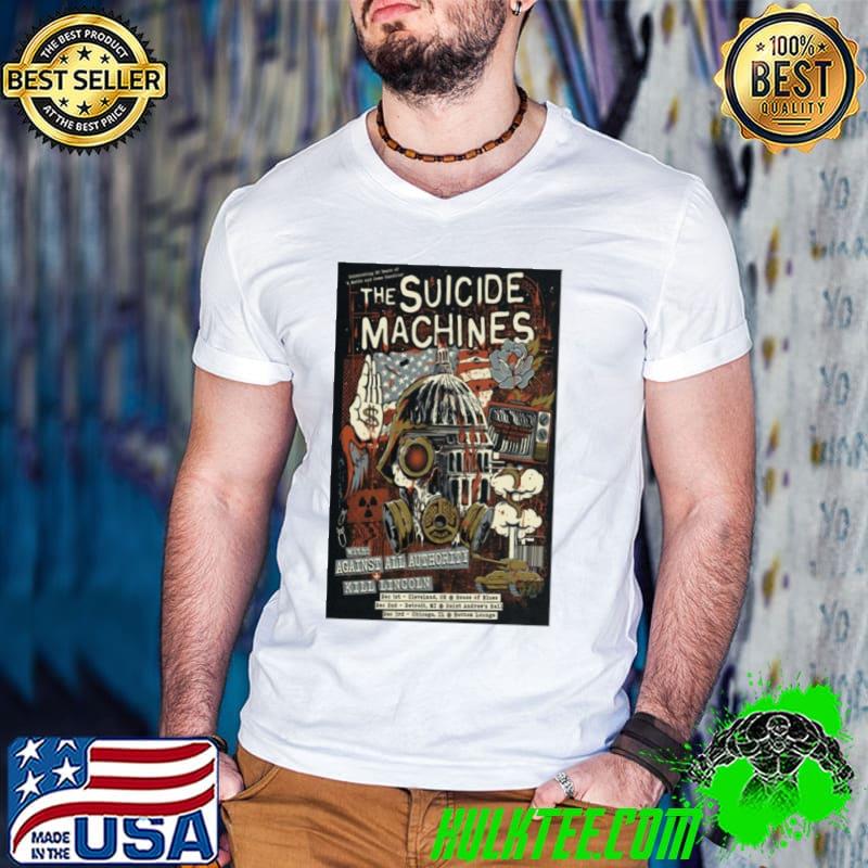 The suicide Machines dec 3 2023 Chicago Illinois art poster design shirt