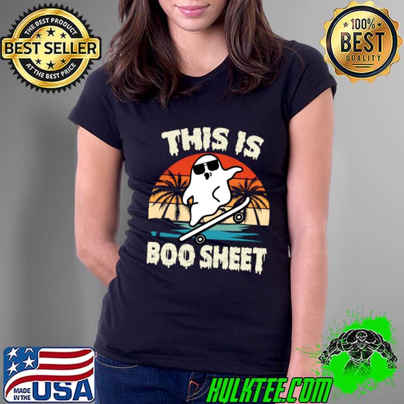 This is some boo sheet halloween ghost vintage sunset palm tree T-Shirt