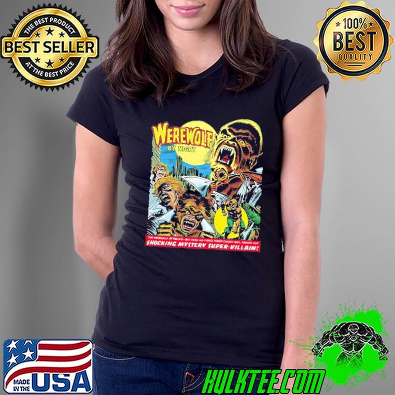 Werewolf By Night Graphic Shocking Mystery Super Villain Shirt