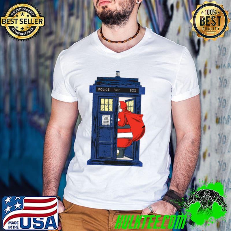 1822 Nicholas Visit The Blue Police Box 1 Christmas shirt