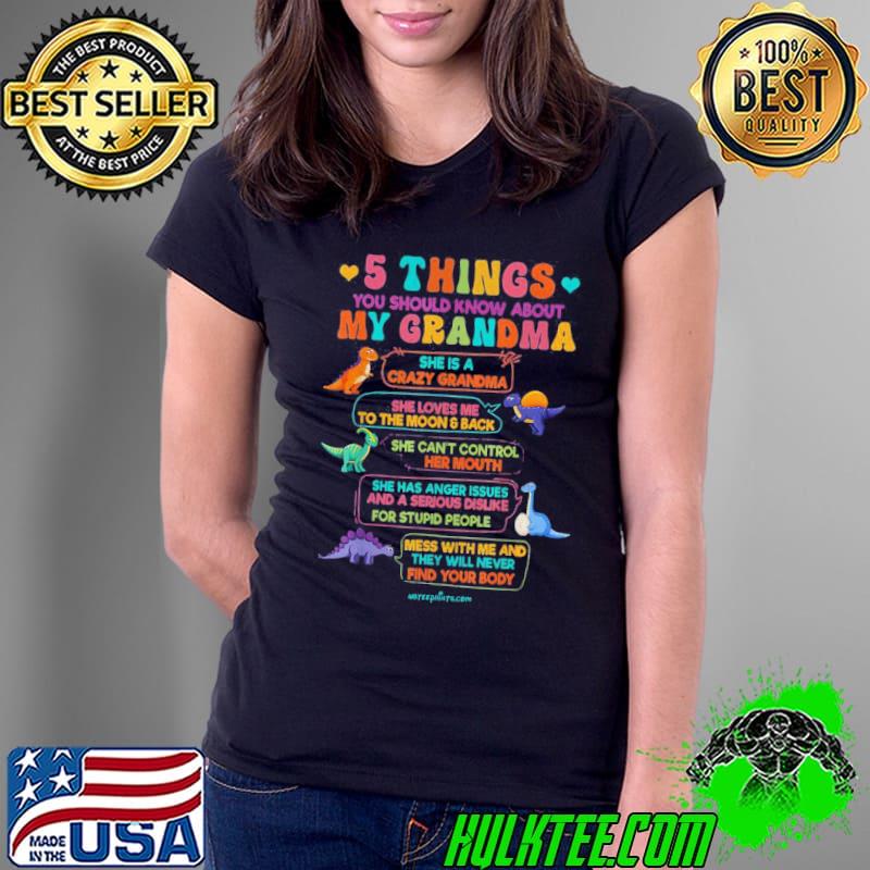 5 things you should know about my grandma the moon and back dragon shirt