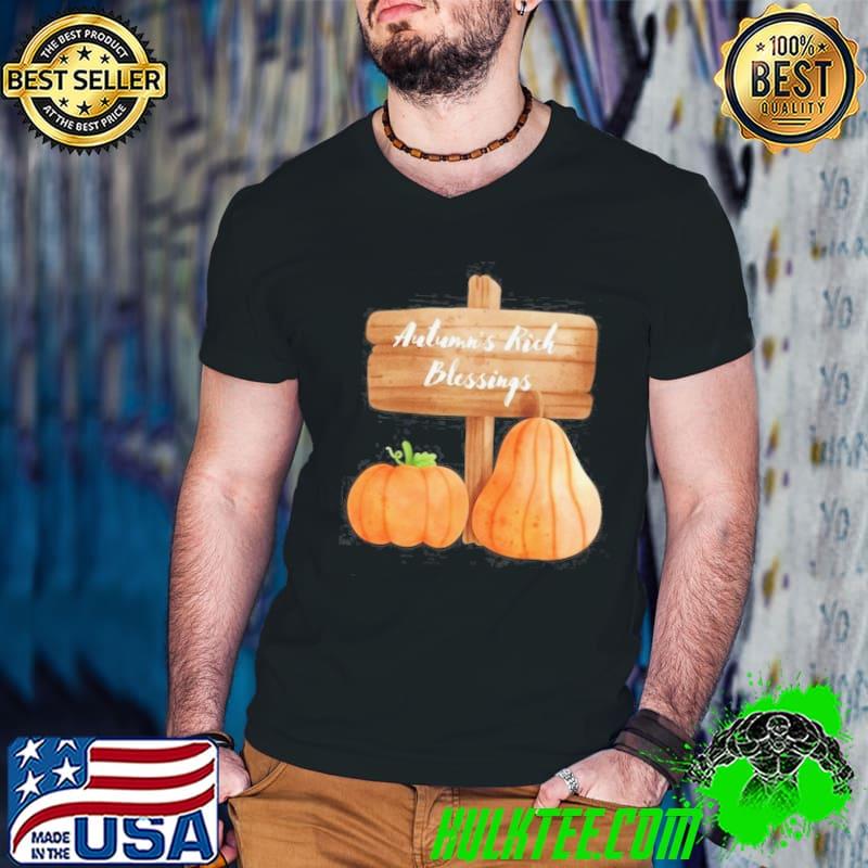Autumn's Rich Blessings Shirt Guys V Neck Autumn's Rich Blessings Shirt Guys V Neck