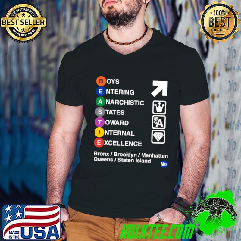 Beastie boys entering anarchistic states toward staten island NY Transit T-Shirt