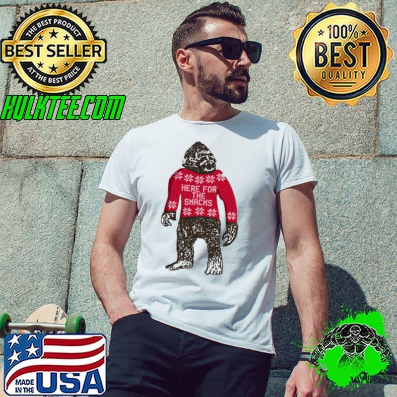 Bigfoot In An That Says Here For The Snacks s Unisex Bigfoot In An That Says Here For The Snacks s Unisex