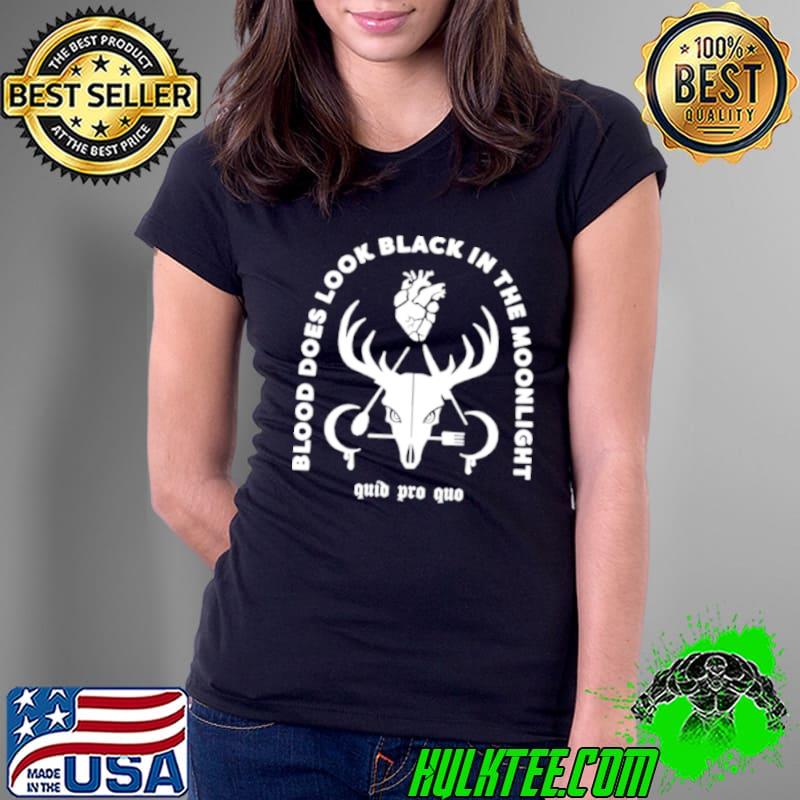 Blood does look black in the moonlight shirt