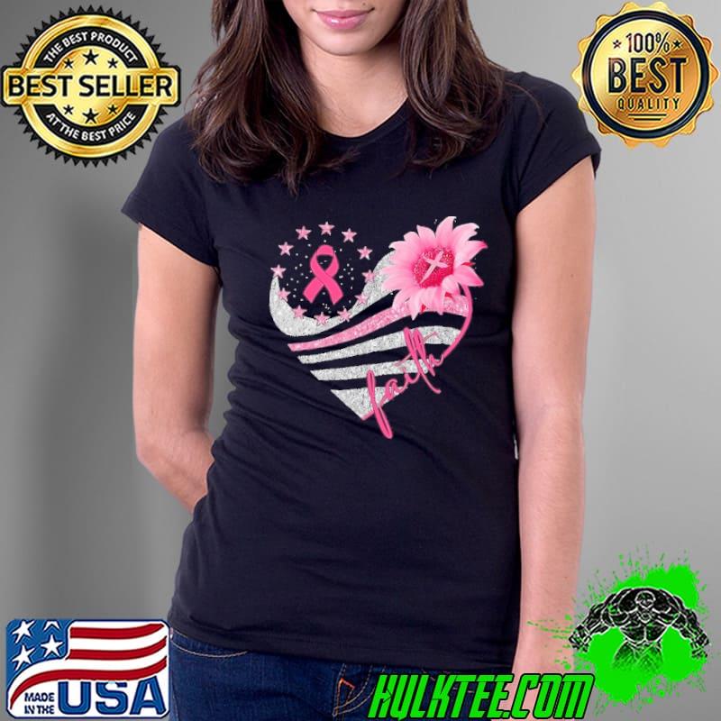 Breast Cancer Awareness Heart Faith Sunflower shirt Breast Cancer Awareness Heart Faith Sunflower shirt