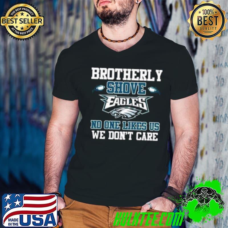 Brotherly Shove No One Likes Us We Don’t Care Philadelphia Eagles s Guys V Neck Brotherly Shove No One Likes Us We Don’t Care Philadelphia Eagles s Guys V Neck