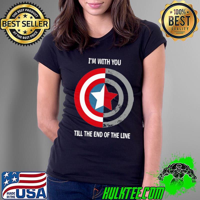 Captain America and Bucky I’m With You Till The End Shirt