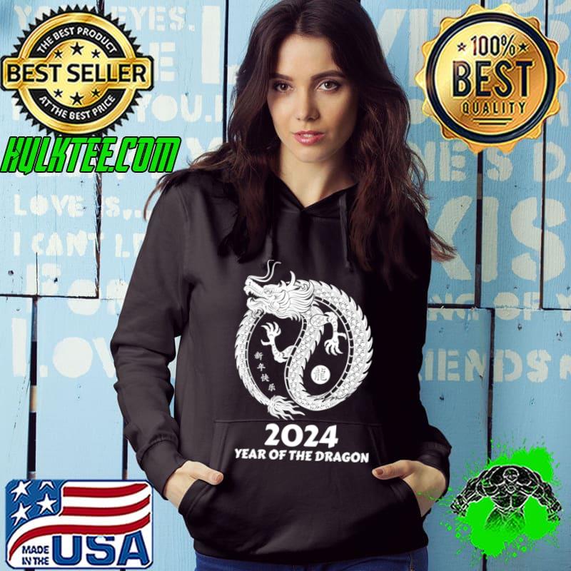 Chinese Lunar Year of the dragon 2024 happy new year T-Shirt Hoodie Chinese Lunar Year of the dragon 2024 happy new year T-Shirt Hoodie