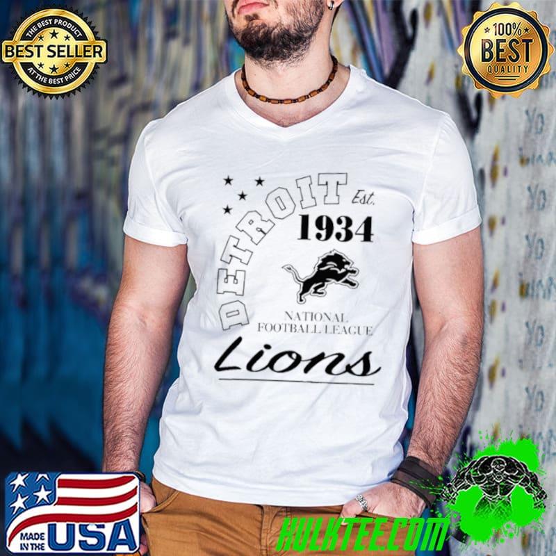 Detroit lions starter white city arch team men’s shirt