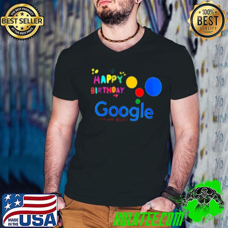 Google 25th year anniversary happy birthday google s Guys V Neck Google 25th year anniversary happy birthday google s Guys V Neck