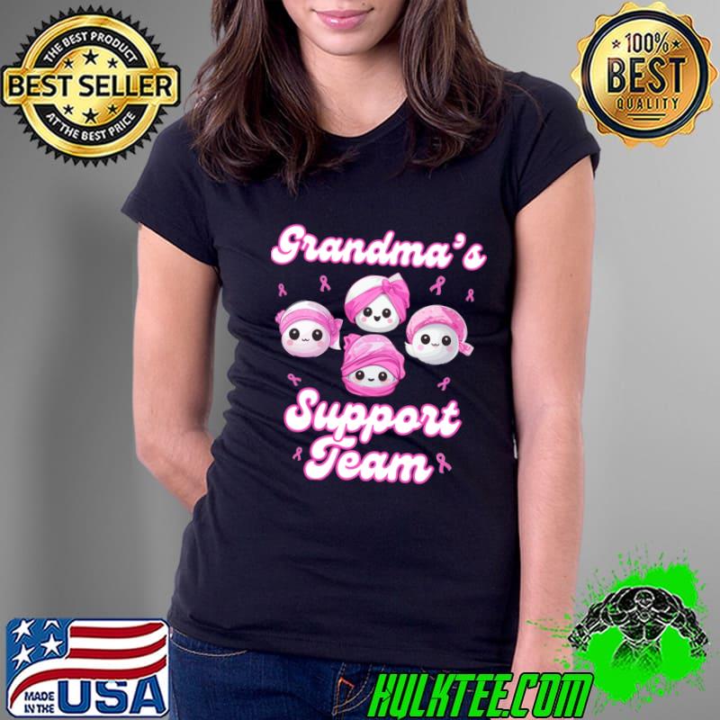Grandma’s Support Team Breast Cancer Awareness Survivors T-Shirt