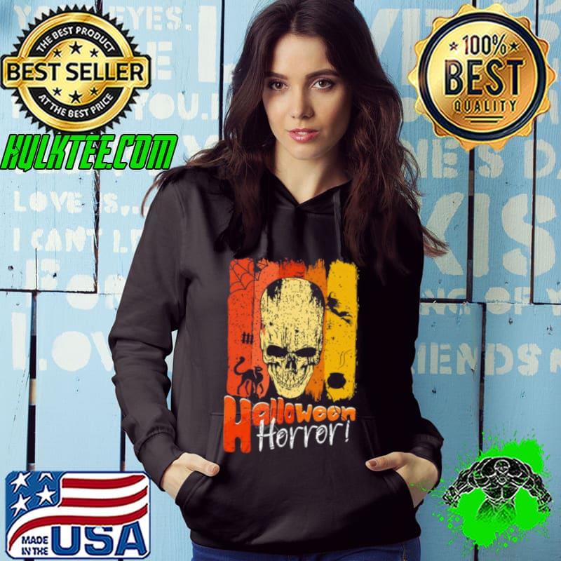 Halloween Horror Skull Vintage Scary Spooky Skeleton s Hoodie Halloween Horror Skull Vintage Scary Spooky Skeleton s Hoodie