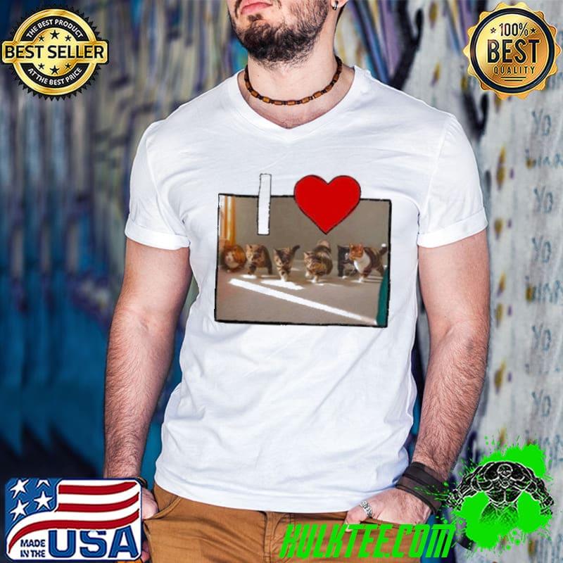 I Love Gay Sex Cat shirt