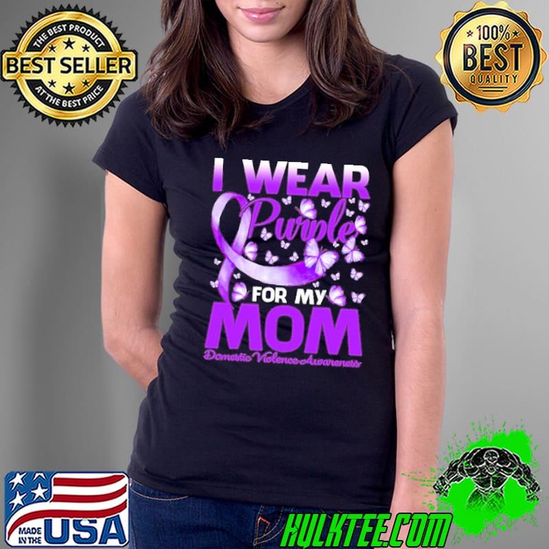 I Wear Purple For My Domestic Violence Awareness Butterflies shirt