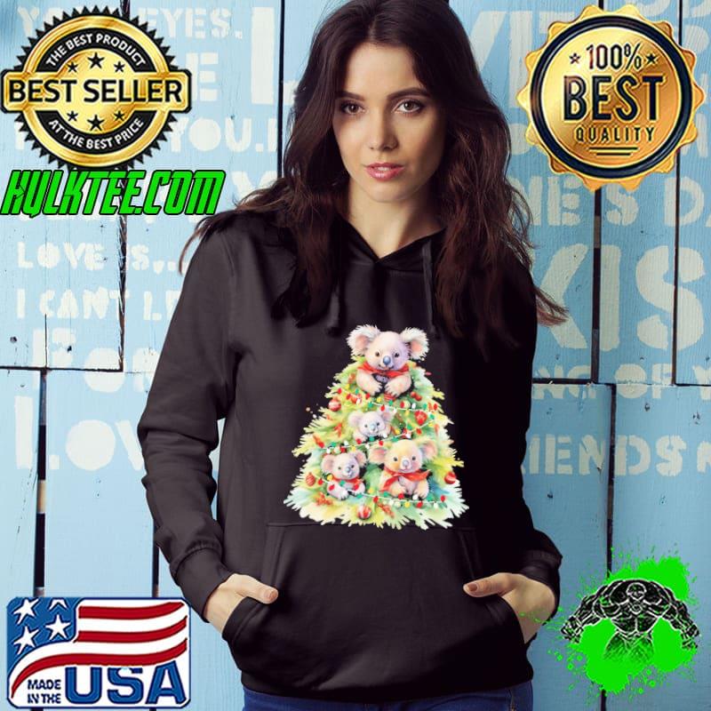Koala Christmas Lights Tree Tee Xmas s Hoodie Koala Christmas Lights Tree Tee Xmas s Hoodie