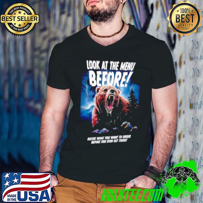 Look at the menu before decide what you want to order before you even get there s Guys V Neck Look at the menu before decide what you want to order before you even get there s Guys V Neck