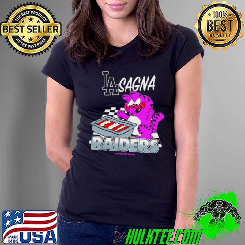 Los angeles Dodgers lasagna raiders shirt