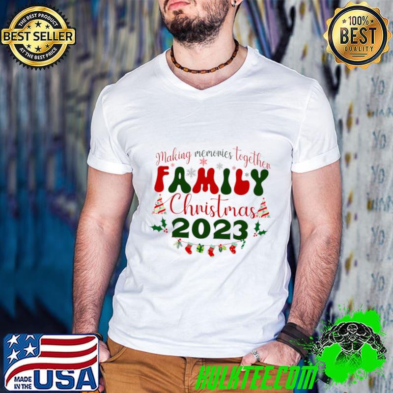 Making Memories Together Family Christmas-2023 Matching Lights T-Shirt