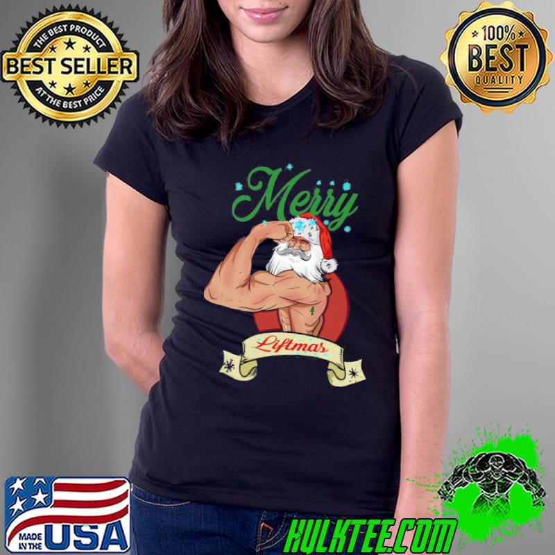 Merry Liftmas Santa Gym Xmas Shirt