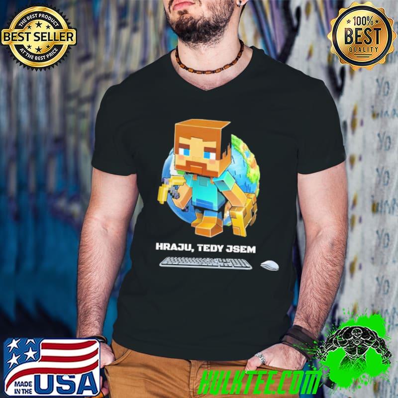 Minecraft pánské tričko hraju tedy jsem Shirt Guys V Neck Minecraft pánské tričko hraju tedy jsem Shirt Guys V Neck
