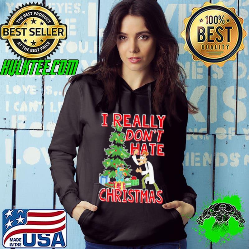 Phineas And Ferb Doof I Really Don’t Hate Christmas s Hoodie Phineas And Ferb Doof I Really Don’t Hate Christmas s Hoodie