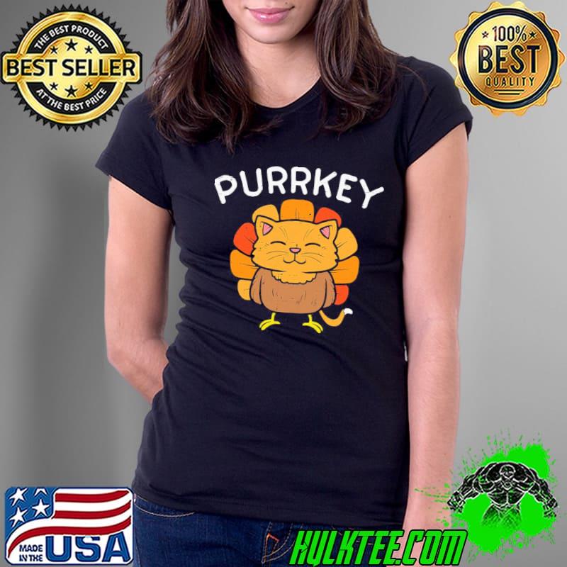 Purrkey Turkey Cat KittenThanksgiving Shirt