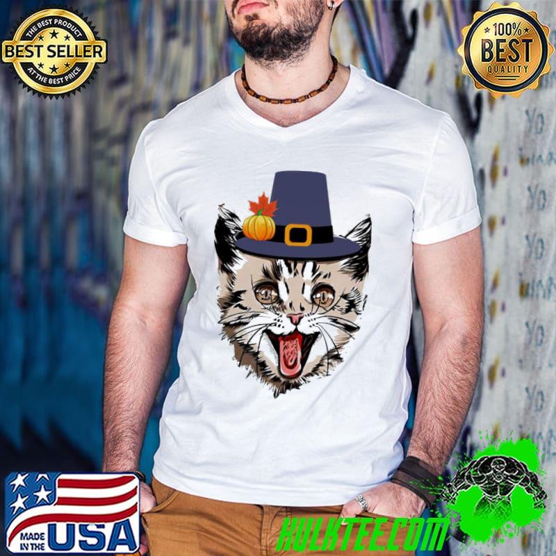 Purrkey Turkey Funny Thanksgiving Cat Lover Shirt