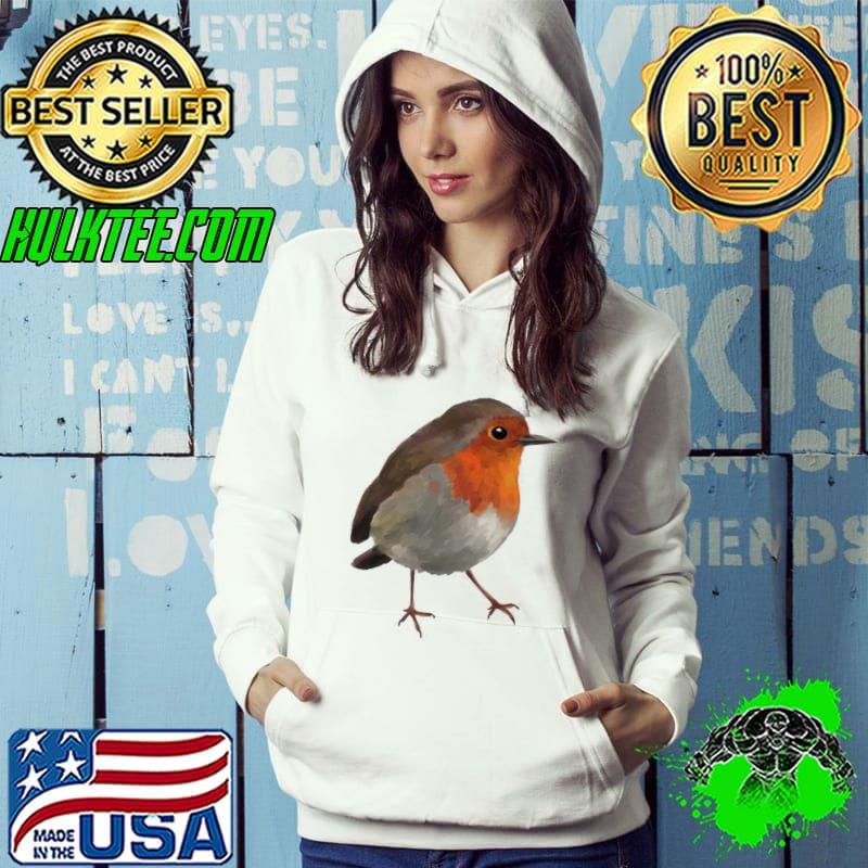 Robin Bird Colored Art Shirt Hoodie Robin Bird Colored Art Shirt Hoodie