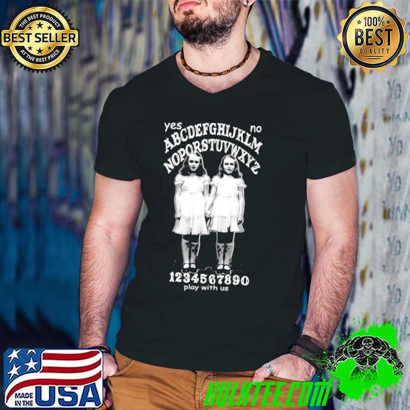 Shining Twins Ouija 123456789 Play With Us Shirt Guys V Neck Shining Twins Ouija 123456789 Play With Us Shirt Guys V Neck