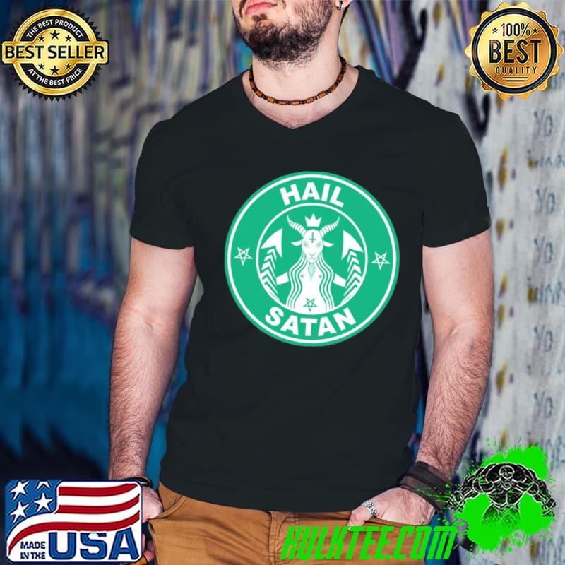 Starbucks Holiday Coffee Hail Satan Shirt