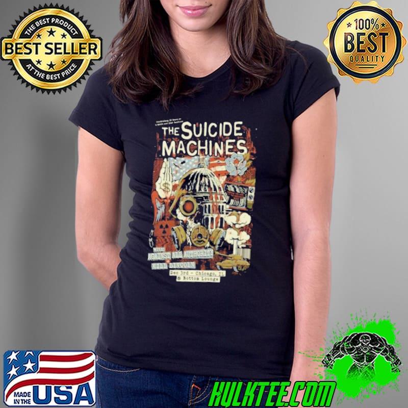 Suicide Machines x Against All Authority x Kill Lincoln Chicago IL 12 3 2023 Event Shirt