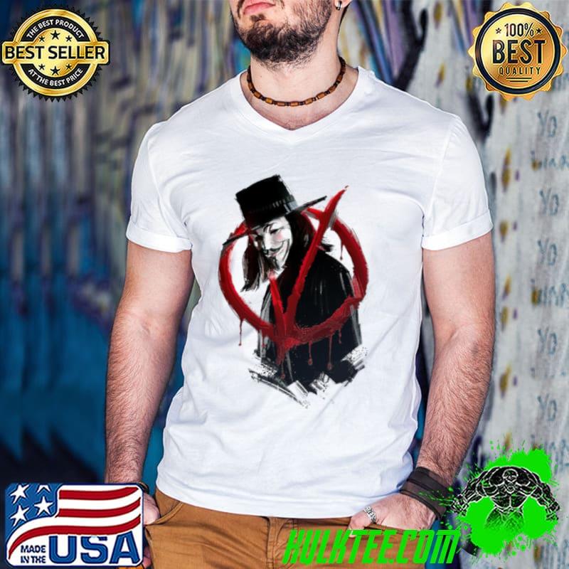 V For Vendetta Bloody Shirt