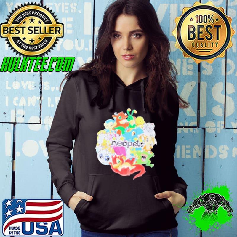 2023 Neopets Group Boyfriend Fit Girls New s Hoodie 2023 Neopets Group Boyfriend Fit Girls New s Hoodie