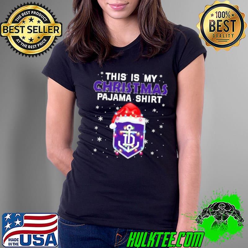 AFL This is christmas Pajamas sweater Fremantle Dockers s Ladies Tee AFL This is christmas Pajamas sweater Fremantle Dockers s Ladies Tee