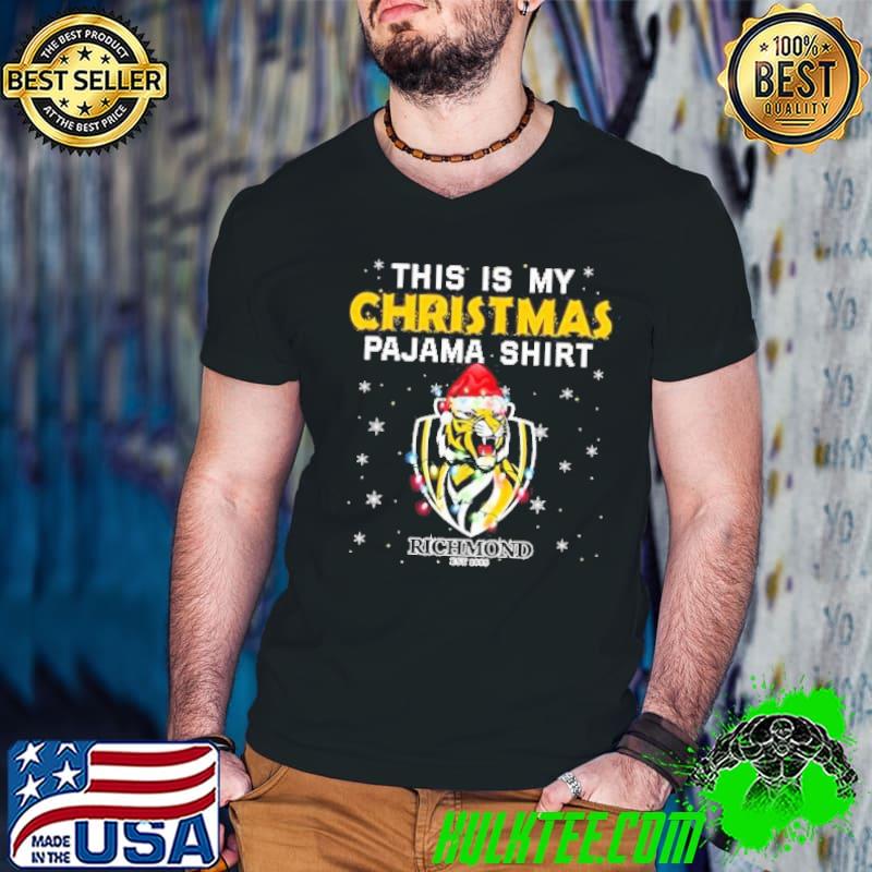 AFL This is christmas Pajamas sweater Richmond Tigers shirt