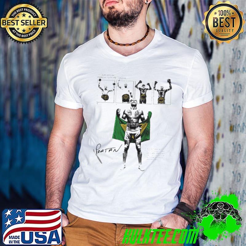 Alex Pereira evolution of a Duble Champions Brazil flag shirt