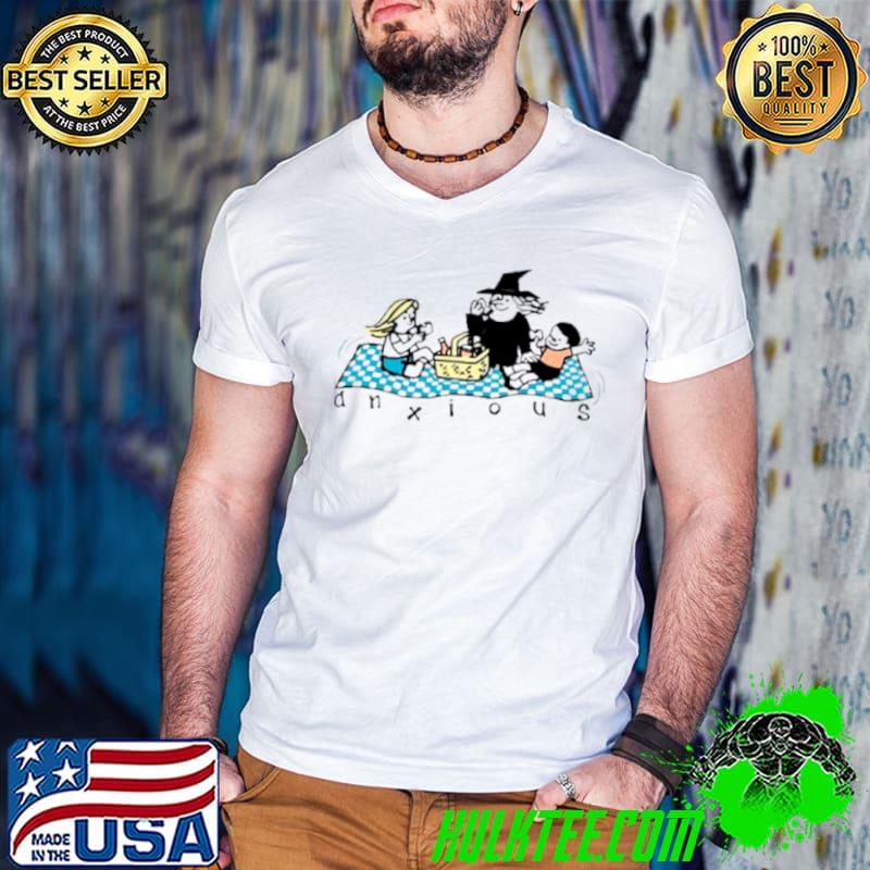 Anxious witch picnic art shirt