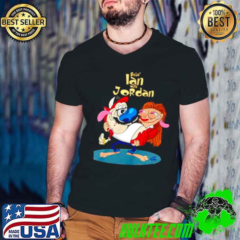 Bein’ ian with Jordan podcast cigarettes and cartoons shirt