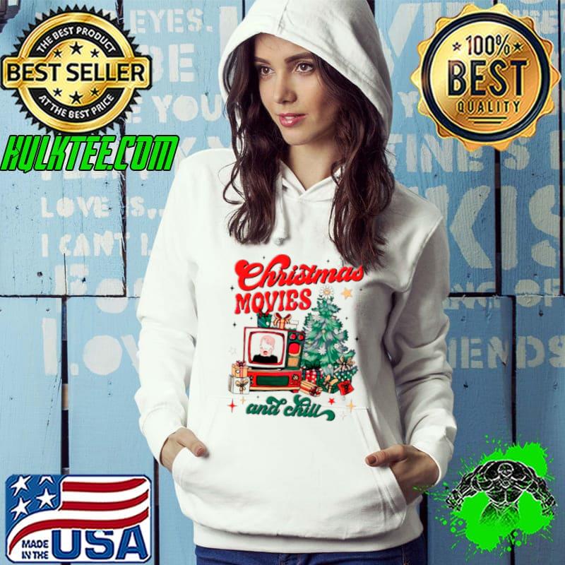 Christmas movie and chill retro shirt