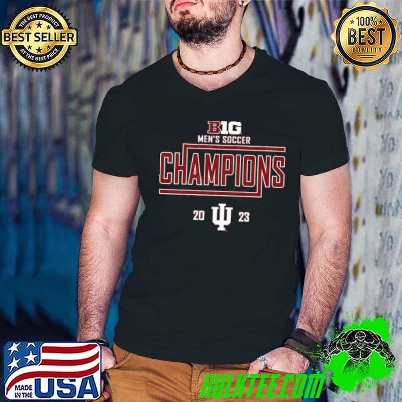 Crimson Indiana Hoosiers 2023 Big Ten Men’s Soccer Regular Season Champions Locker Room Shirt