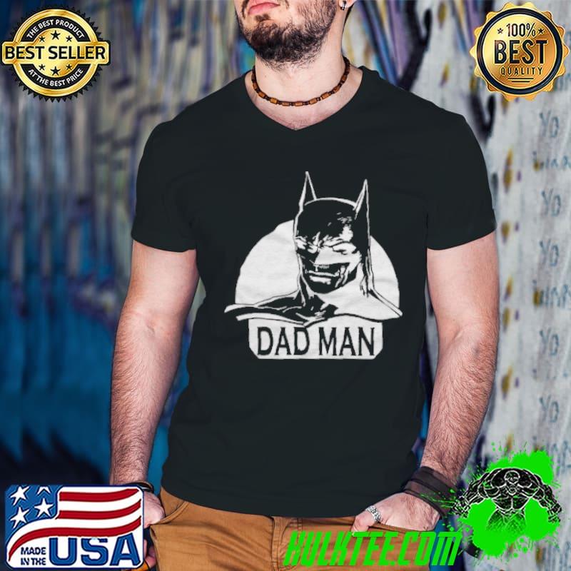 Dad Man Bat Man Face Printed Shirt