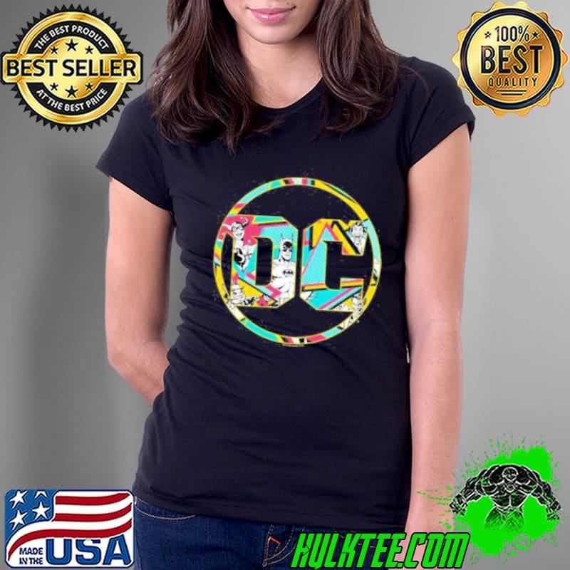 DC Batman 80s Bat Logo Short Ladies Tee DC Batman 80s Bat Logo Short Ladies Tee