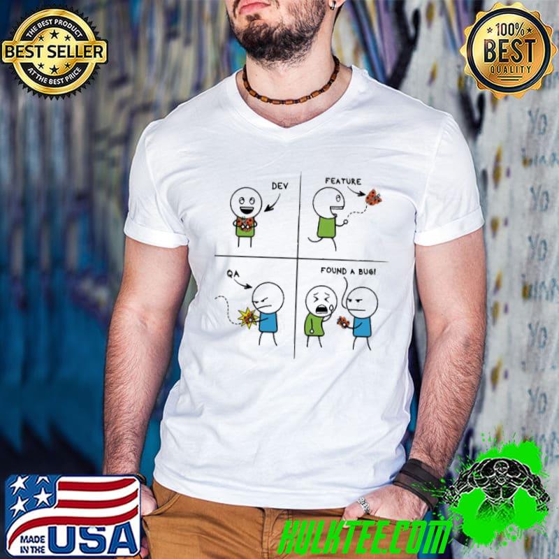 Developer Vs Tester Functionality Vs Bug Shirt